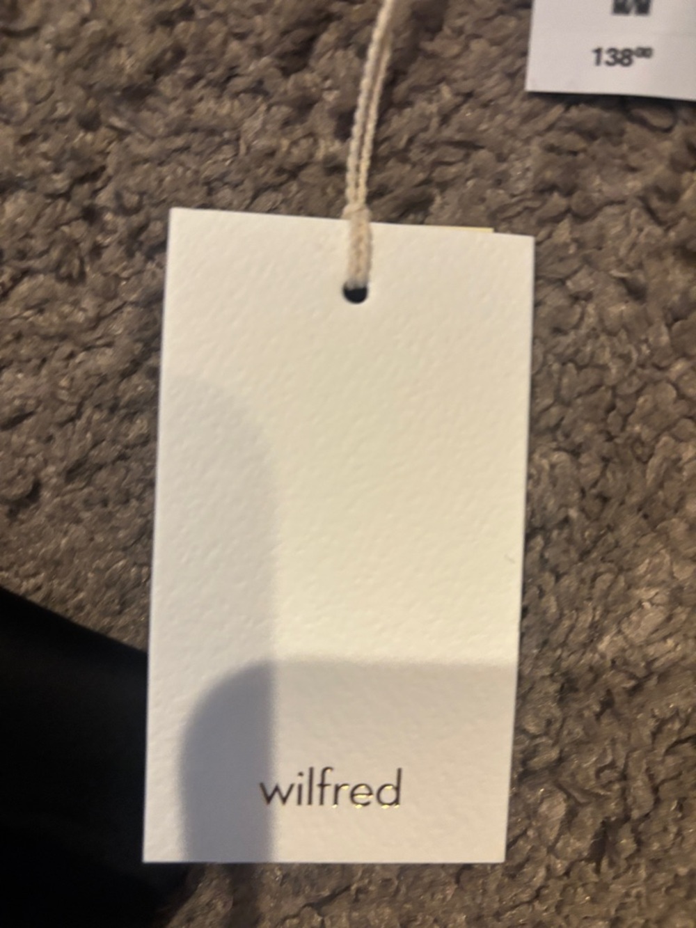 Wilfred Black Satin Tie-Front Blouse - Picture 3 of 5